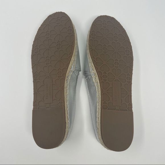 Kate Spade | Gianna Silver Espadrilles womens size 10m - Picture 5 of 17